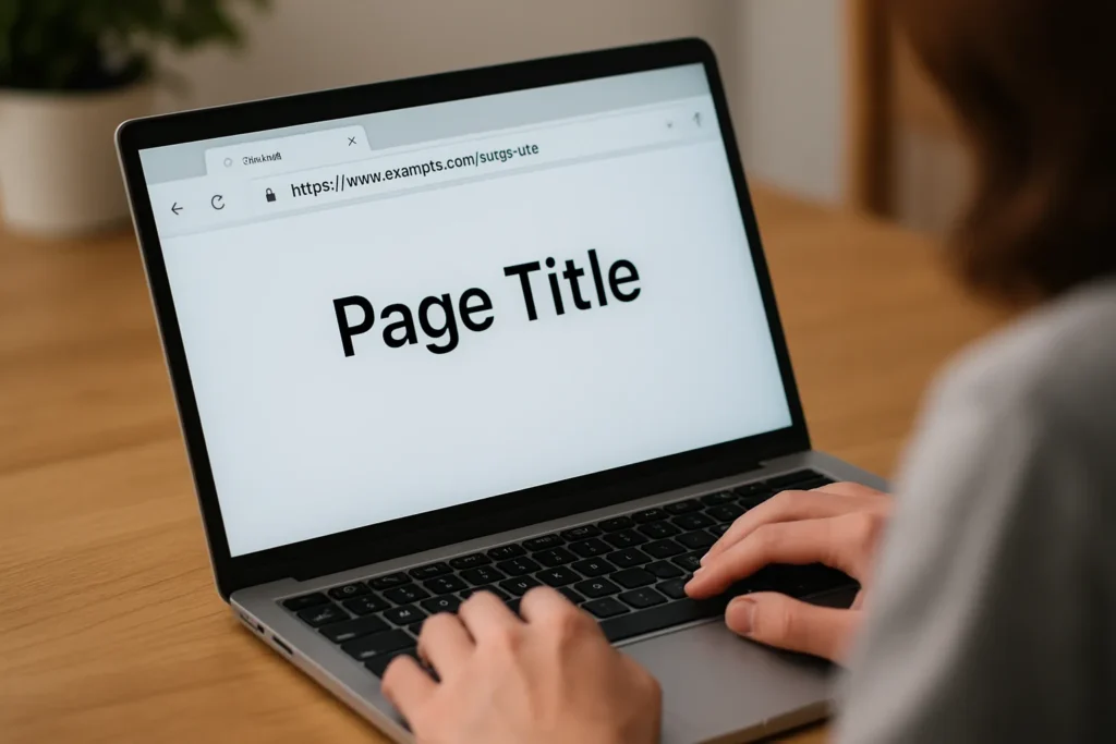 Match the URL to your page title