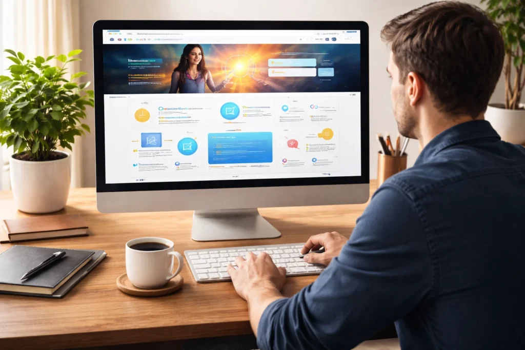 Browsing a well-designed website